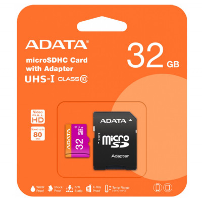 32 GB paměťová Micro SD karta ADATA, CLASS 10