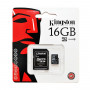 16 GB paměťová Micro SD karta Kingston + SD Adaptér, CLASS 10