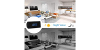 WiFi HD kamera v budíku s nočním viděním a PIR detekci pohybu