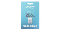 256GB paměťová Micro SD karta Samsung EVO Plus + SD adaptér, CLASS 10